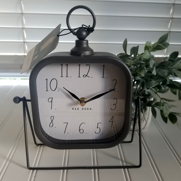 Rae Dunn Other - Rae Dunn Metal Square Clock ~ NEW